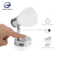 Genuine marine Euro Style Marine 12V LED Touch Dimming USB Charger Boat Interior Reading Light